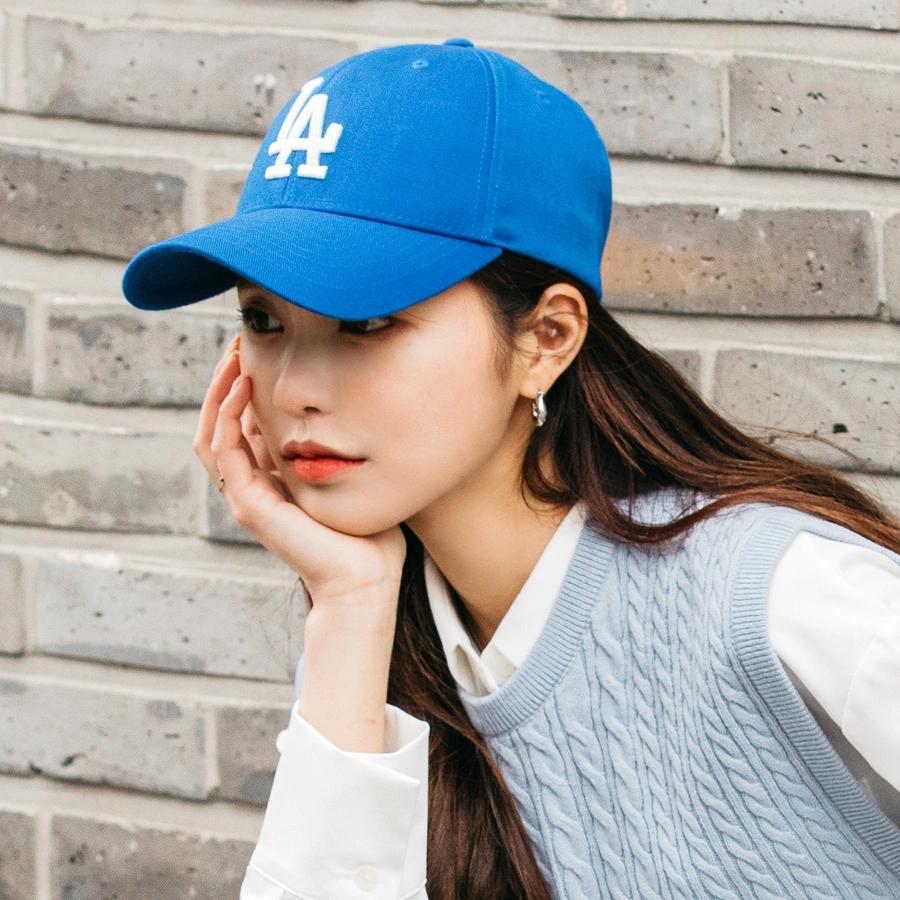 Nón MLB New Fit Structure Ball Cap LA Dodgers Xanh Đậm