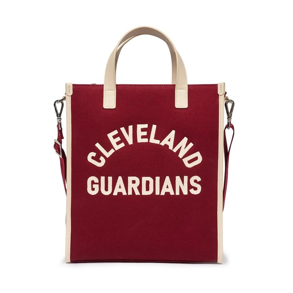 Túi MLB [KIDS] Basic Varsity Tote Bag Cleveland Guardians Đỏ Rượu