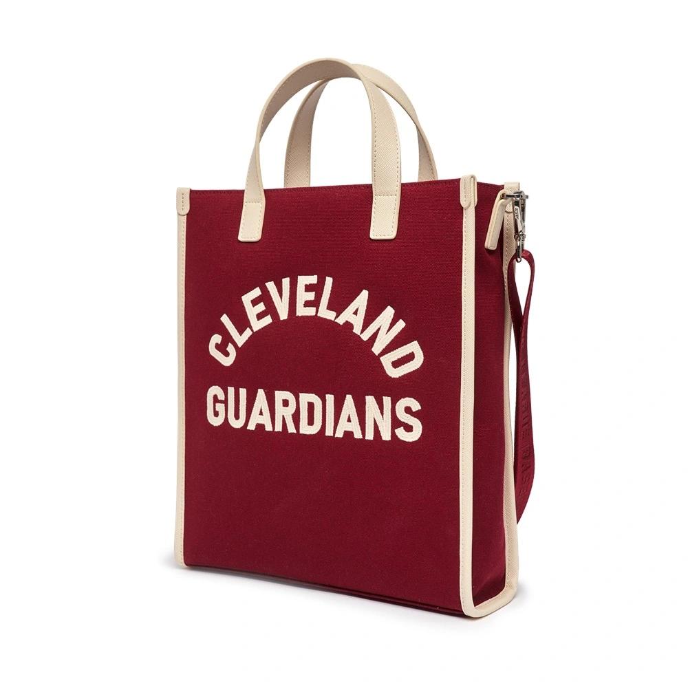 Túi MLB [KIDS] Basic Varsity Tote Bag Cleveland Guardians Đỏ Rượu