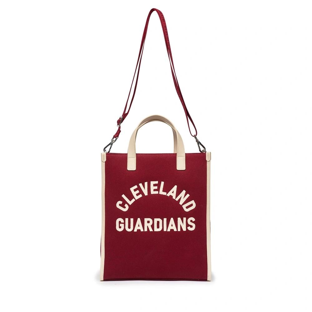 Túi MLB [KIDS] Basic Varsity Tote Bag Cleveland Guardians Đỏ Rượu