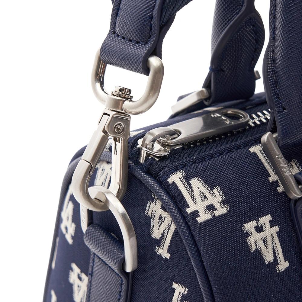 Túi MLB Korea Monogram Jacquard Boston Bag LA Dodgers Xanh