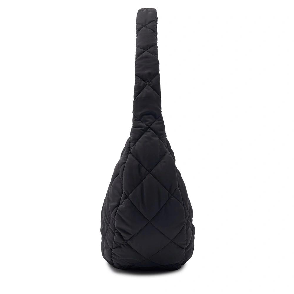 Túi MLB Korea Quilted Hobo Bag Large New York Yankees Đen 