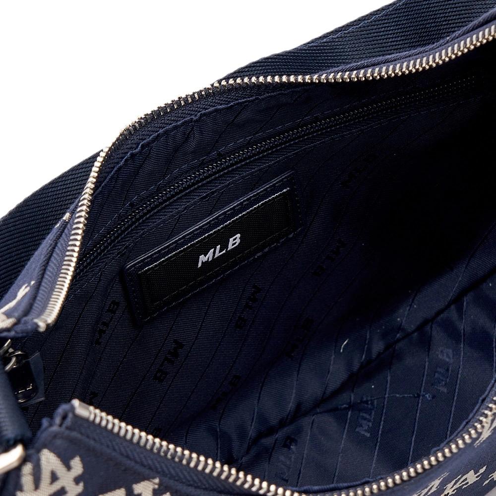 Túi MLB Korea Monogram Jacquard Hobo Bag LA Dodgers Xanh