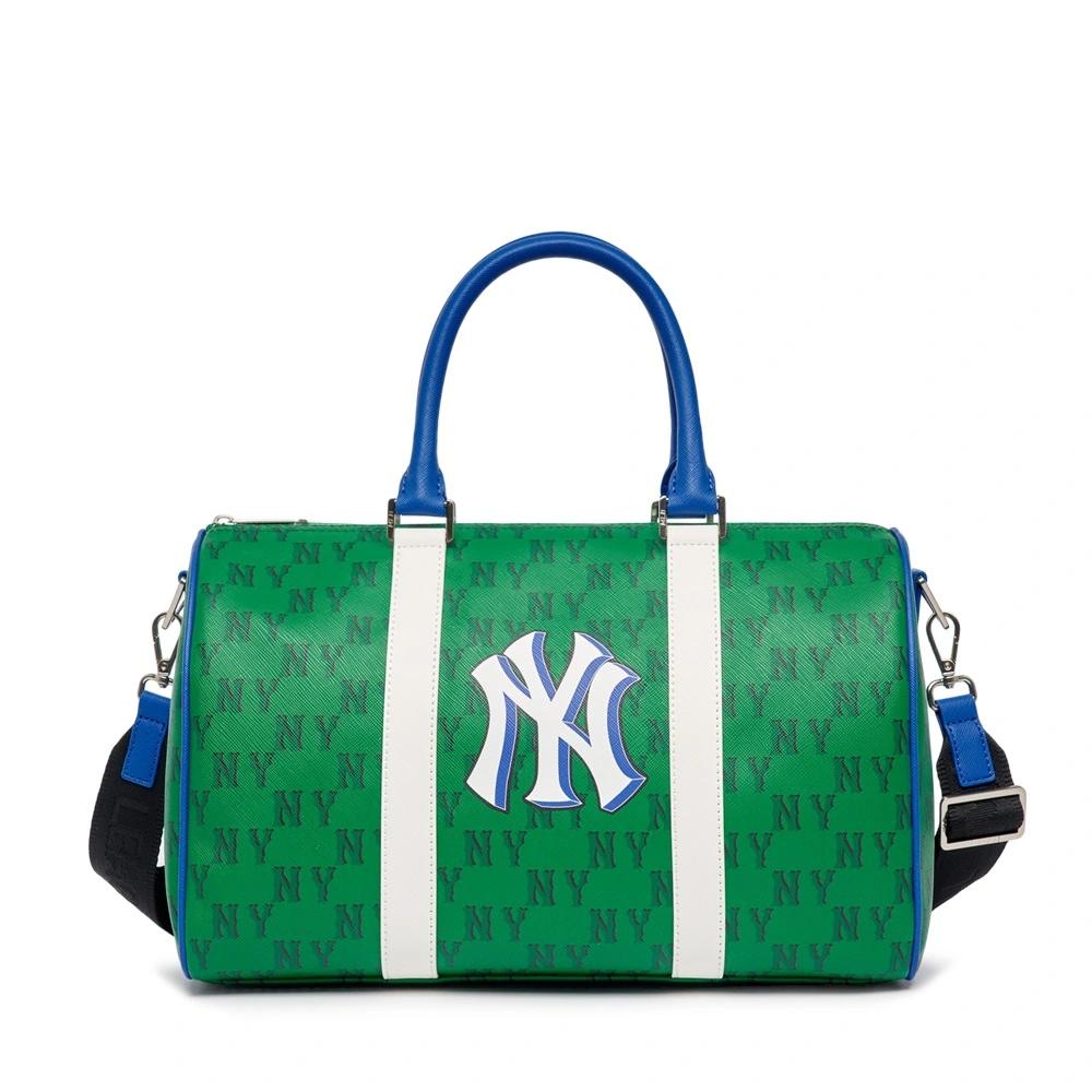 Túi MLB Monotive Coated Canvas Boston Bag M New York Yankees M.Xanh