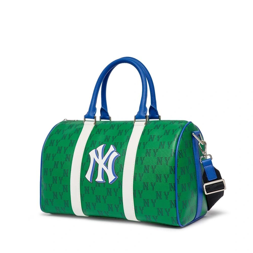 Túi MLB Monotive Coated Canvas Boston Bag M New York Yankees M.Xanh