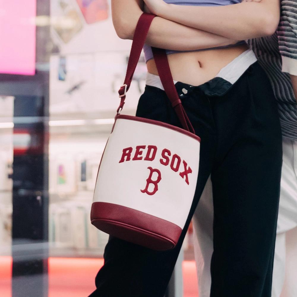 Túi MLB Varsity Basic Canvas Bucket Bag Boston Red Sox D.Kem