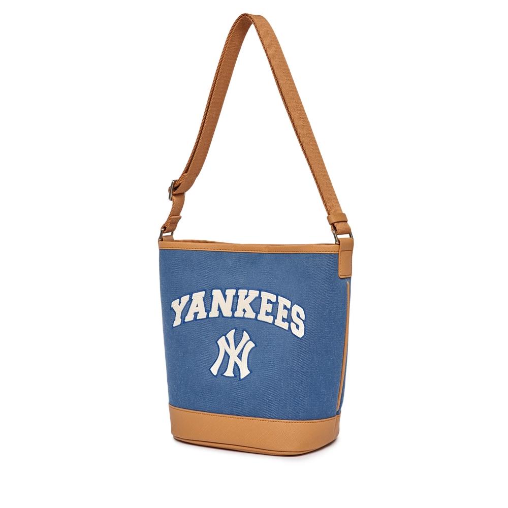 Túi MLB Varsity Basic Canvas Bucket Bag New York Yankees Indigo Xanh