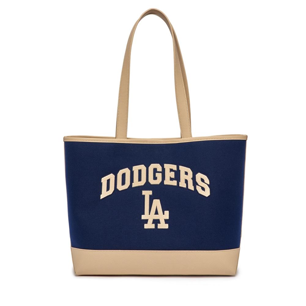 Túi MLB Varsity Basic Canvas Large Shopping Bag LA Dodgers Xanh