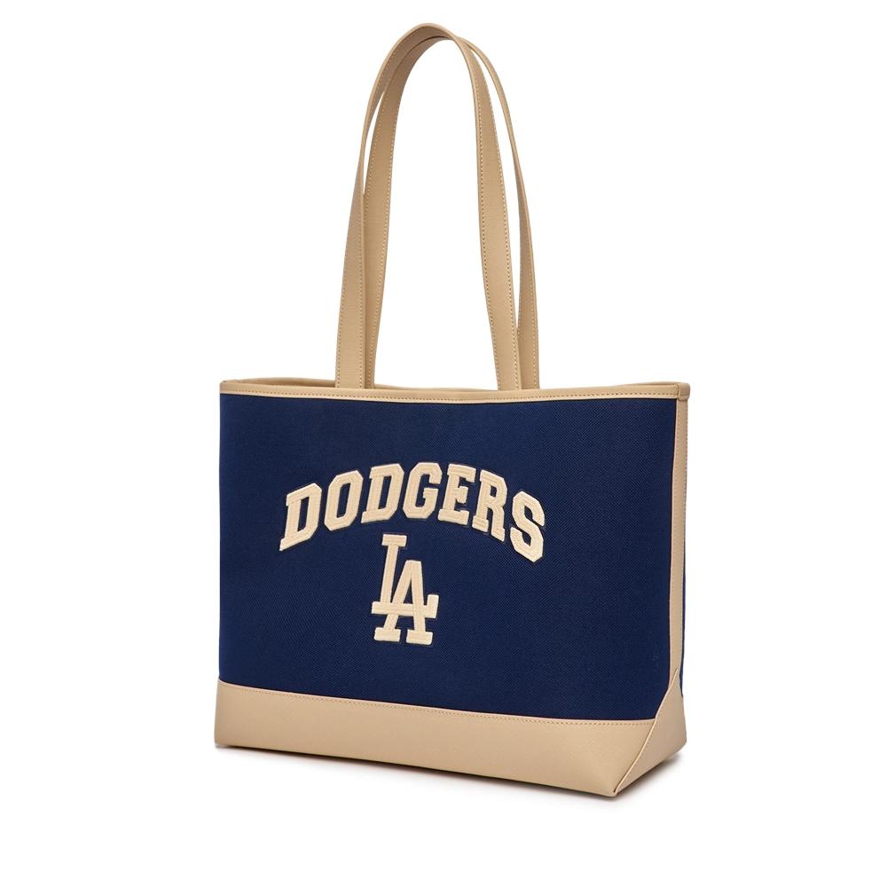 Túi MLB Varsity Basic Canvas Large Shopping Bag LA Dodgers Xanh