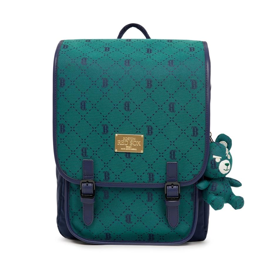 Balo MLB [KIDS] Diamond Monogram Backpack Boston Red Sox Rêu