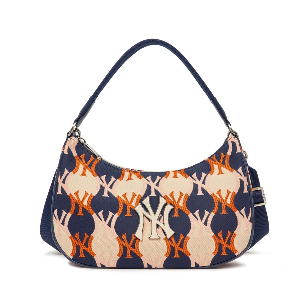 Túi MLB Argyle Monogram Strap Hobo Bag New York Yankees D.Navy Kiểu