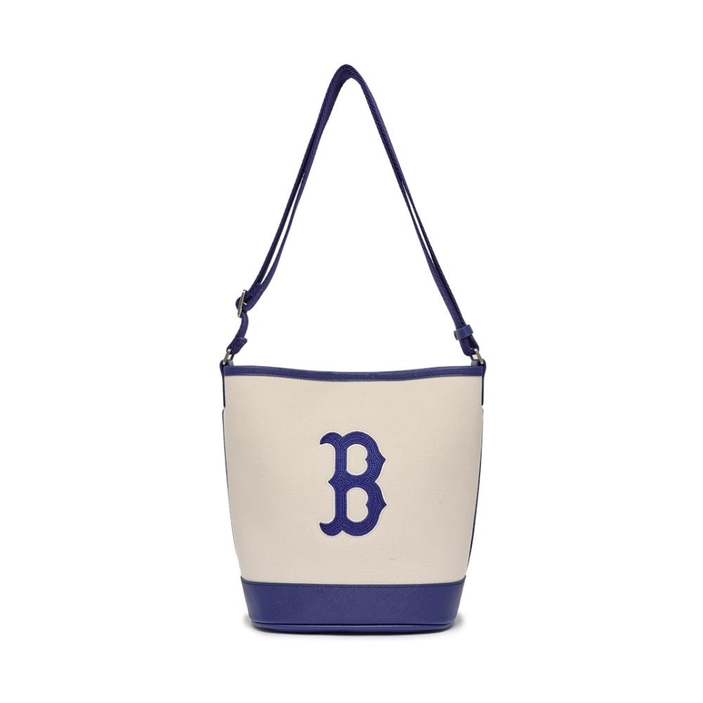 Túi MLB Basic Big Logo Canvas Bucket Bag Boston Red Sox Kem