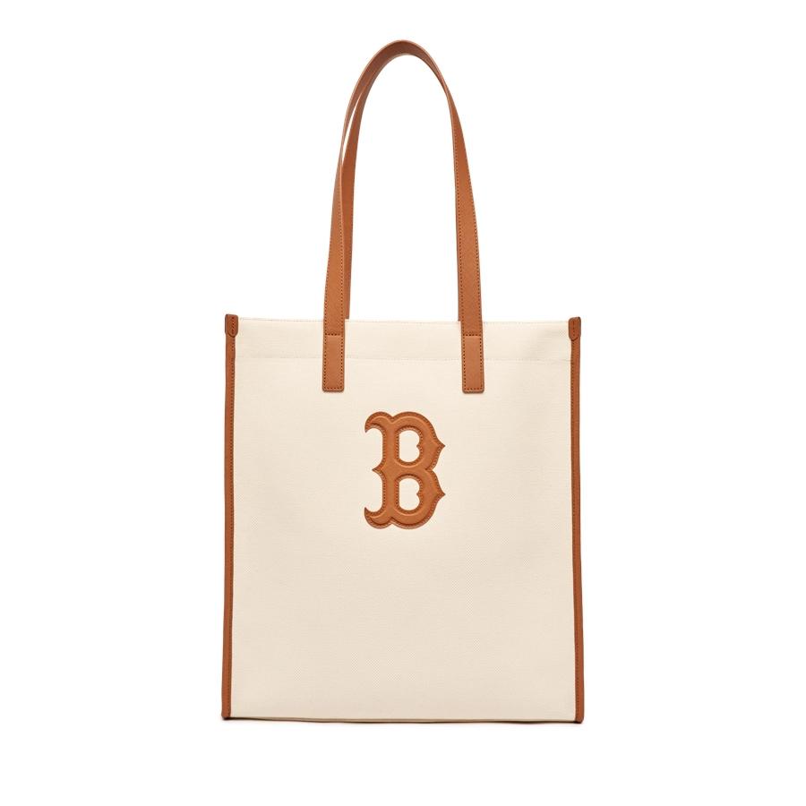 Túi MLB Basic Canvas Vertical Tote Bag Boston Red Sox Kem