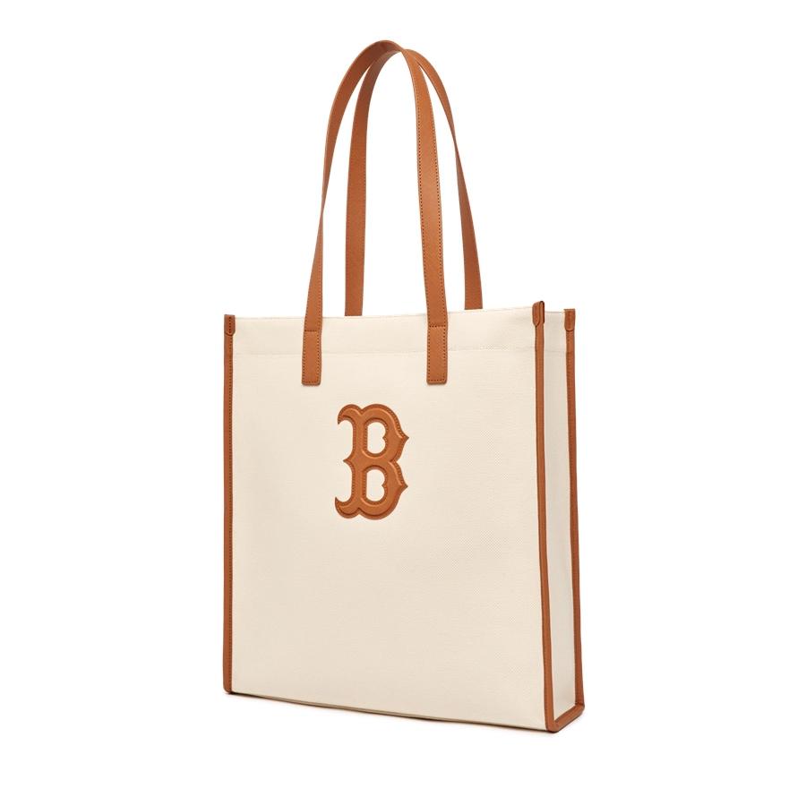 Túi MLB Basic Canvas Vertical Tote Bag Boston Red Sox Kem