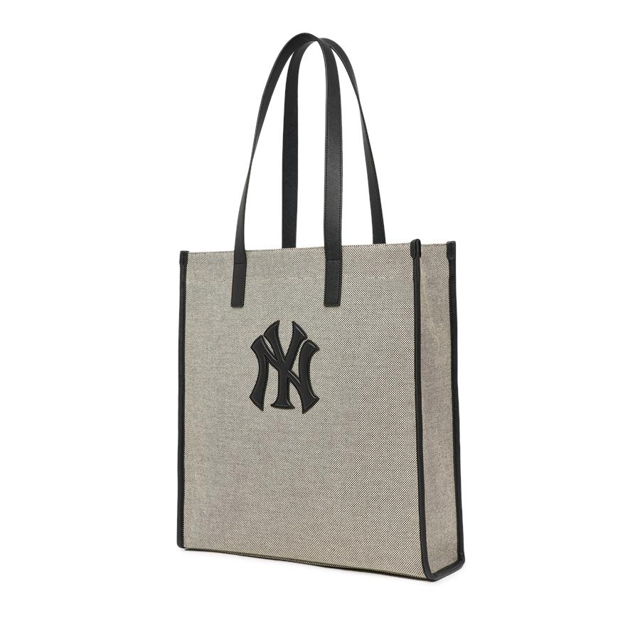 Túi MLB Basic Canvas Vertical Tote Bag New York Yankees Ghi