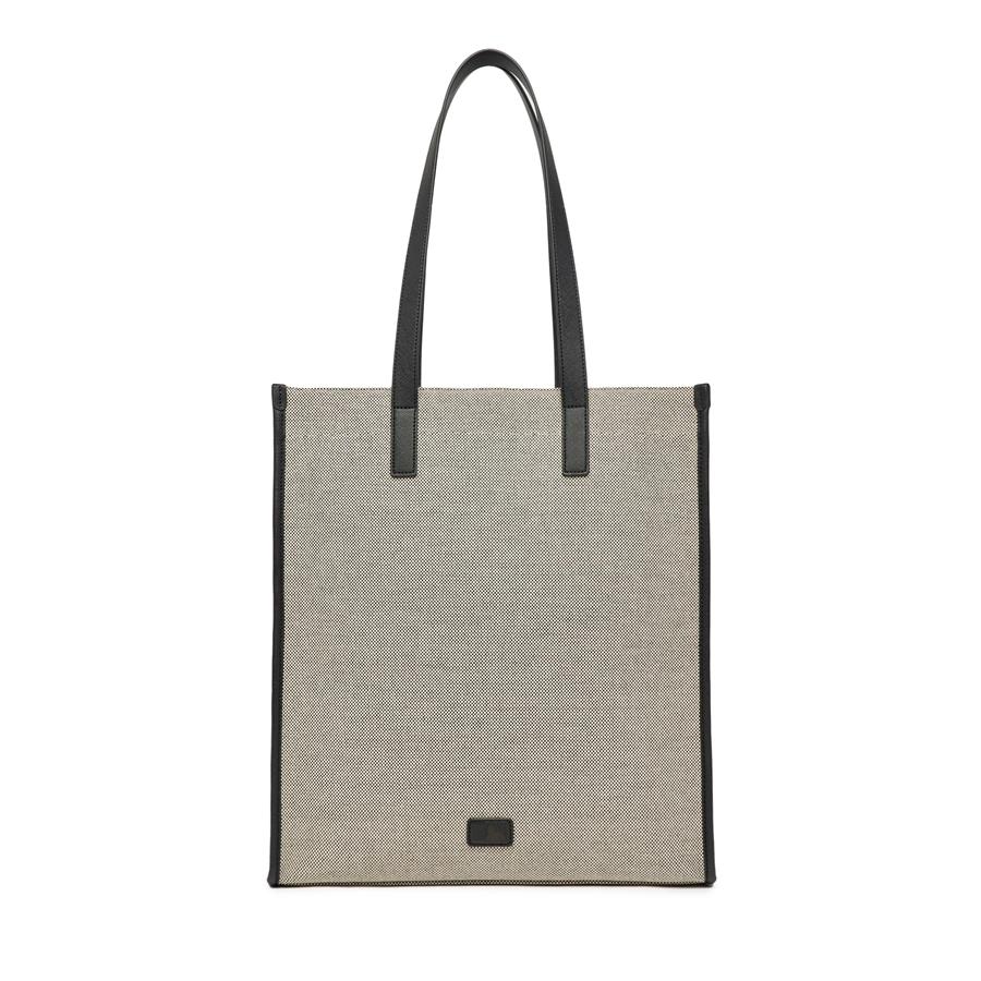 Túi MLB Basic Canvas Vertical Tote Bag New York Yankees Ghi