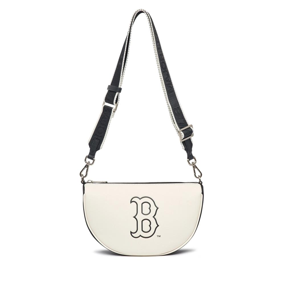 Túi MLB Basic PU Round Mini Cross Bag Boston Red Sox Ivory Be 