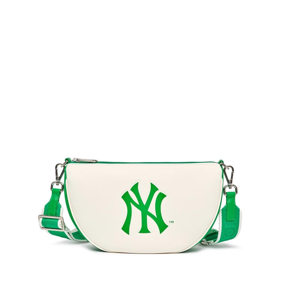 Túi MLB Basic PU Round Mini Cross Bag New York Yankees Xanh