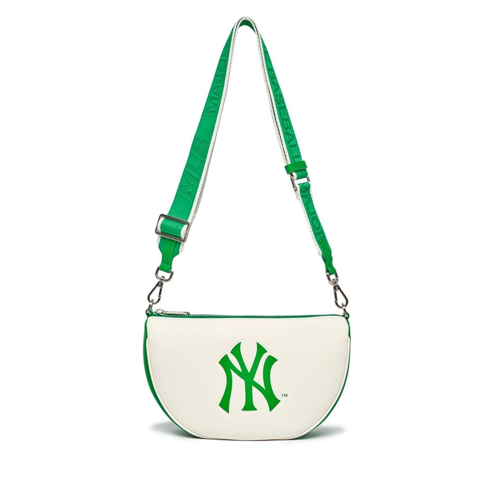 Túi MLB Basic PU Round Mini Cross Bag New York Yankees Xanh