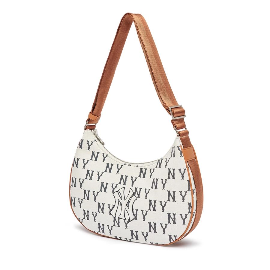 Túi MLB Classic Monogram Jacquard Large Hobo Bag New York Yankees Kem