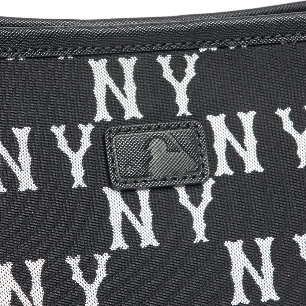 Túi MLB Big Classic Monogram Jacquard New Bucket Bag New York Yankees Đen