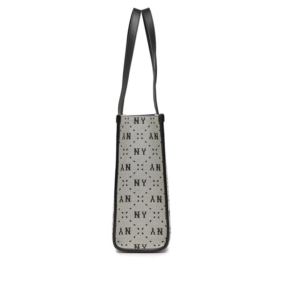 Túi MLB Big Diamond Monogram Jacquard Large Tote Bag New York Yankees Đen