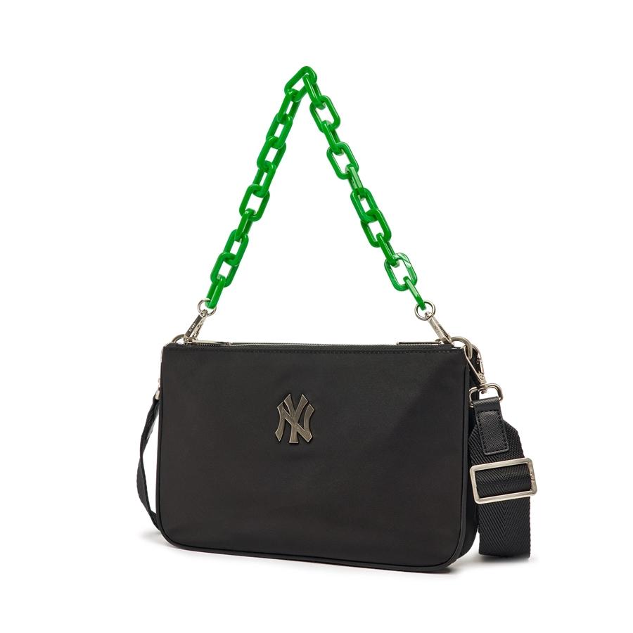 Túi MLB ChainStrap Nylon Crossbody Bag New York Yankees Đen