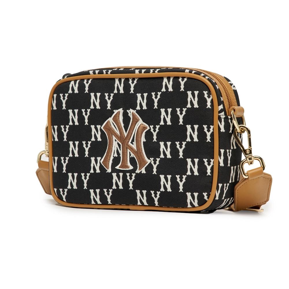 Túi MLB [KIDS] Classic Monogram Jacquard Camera Bag New York Yankees Đen Chữ