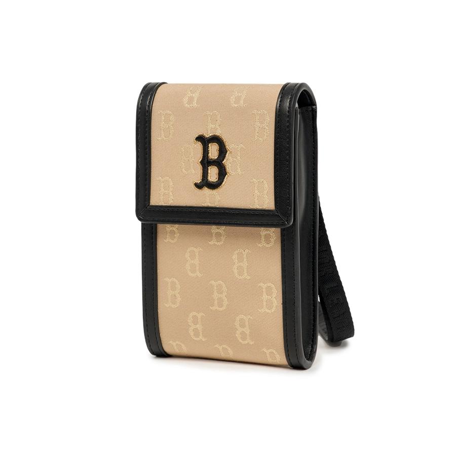 Túi MLB [KIDS] Classic Monogram Jacquard Cell Phone Bag Boston Red Sox Vàng