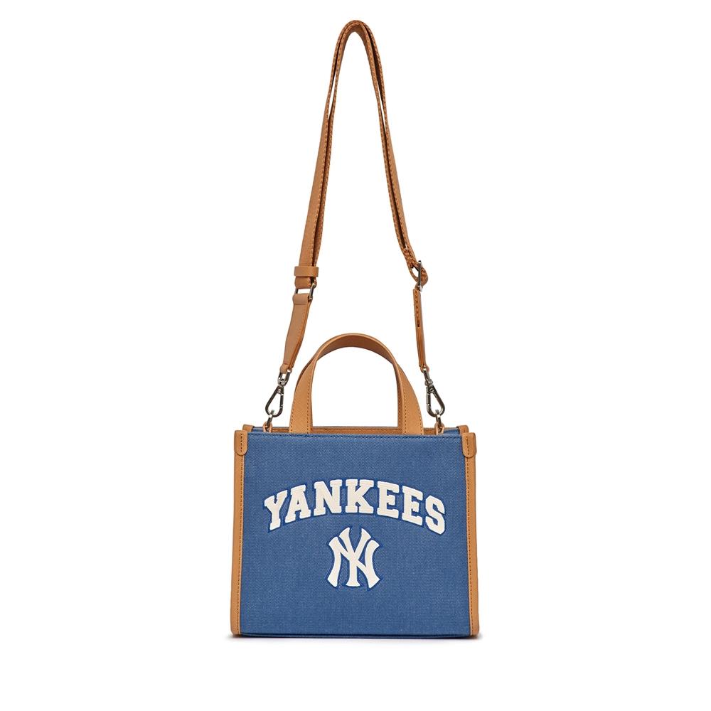 Túi MLB Varsity Basic Canvas Mini Tote Bag New York Yankees Indigo Xanh 