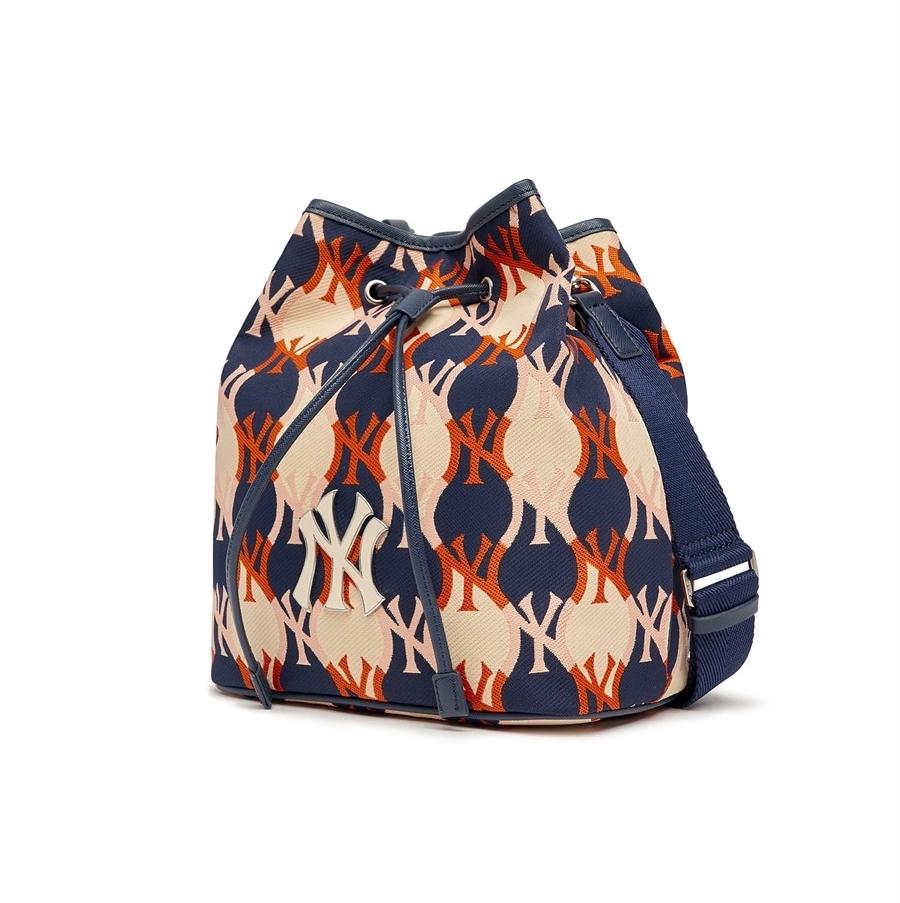 Túi MLB Argyle Monogram Large Bucket Bag New York Yankees D.Navy Phối 