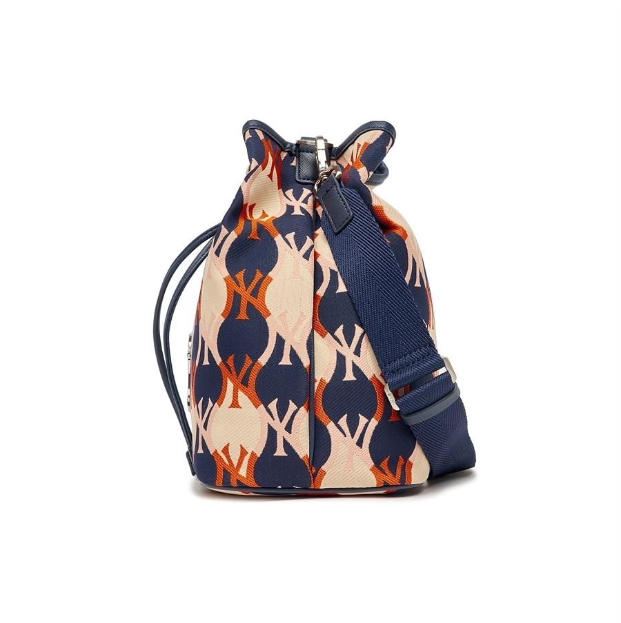 Túi MLB Argyle Monogram Large Bucket Bag New York Yankees D.Navy Phối 