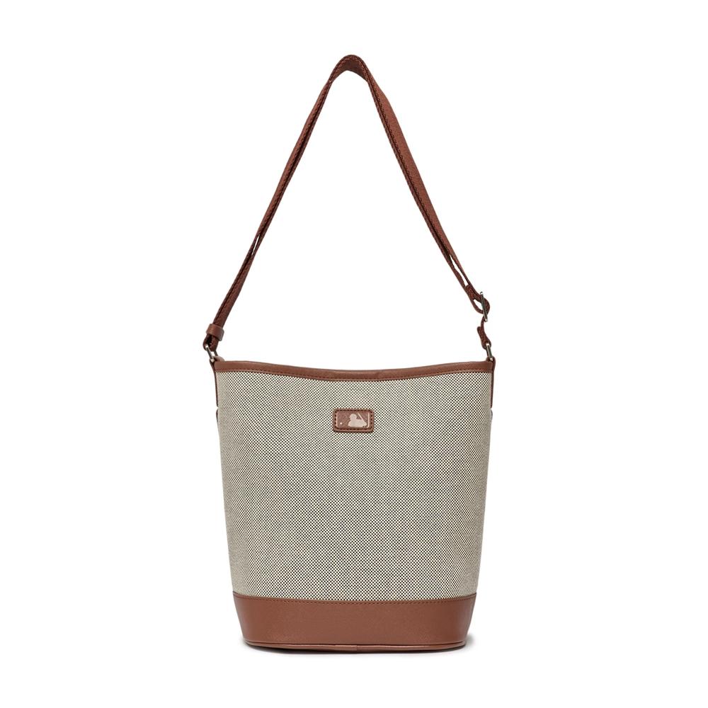 Túi MLB Basic Logo Canvas Bucket Bag Boston Red Sox Nâu 