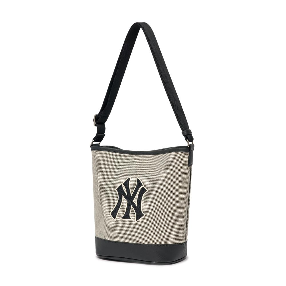 Túi MLB Basic Logo Canvas Bucket Bag New York Yankees Đen