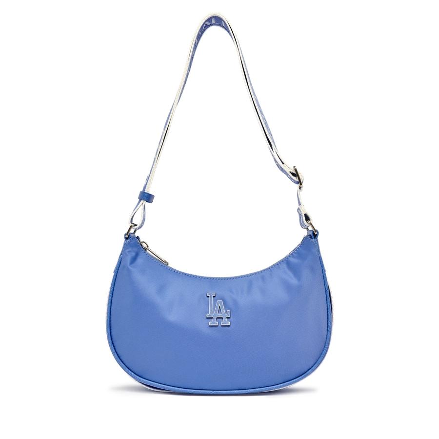 Túi MLB Basic Nylon Adjustable Hobo Bag LA Dodgers L.Cobalt Xanh