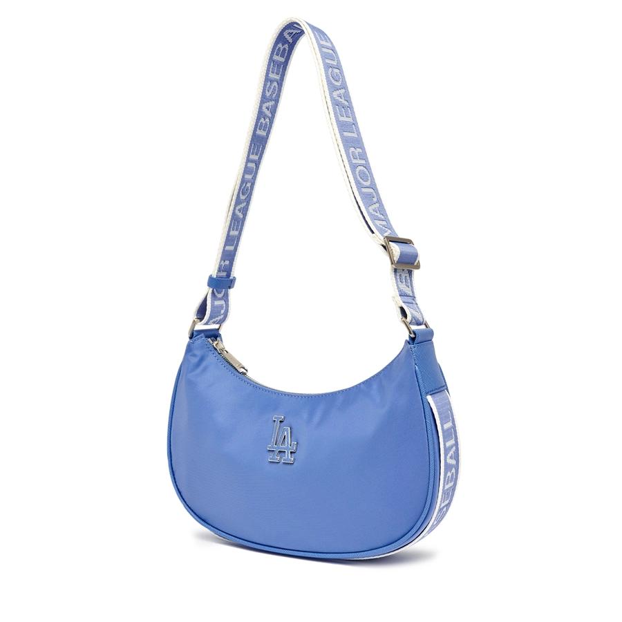 Túi MLB Basic Nylon Adjustable Hobo Bag LA Dodgers L.Cobalt Xanh