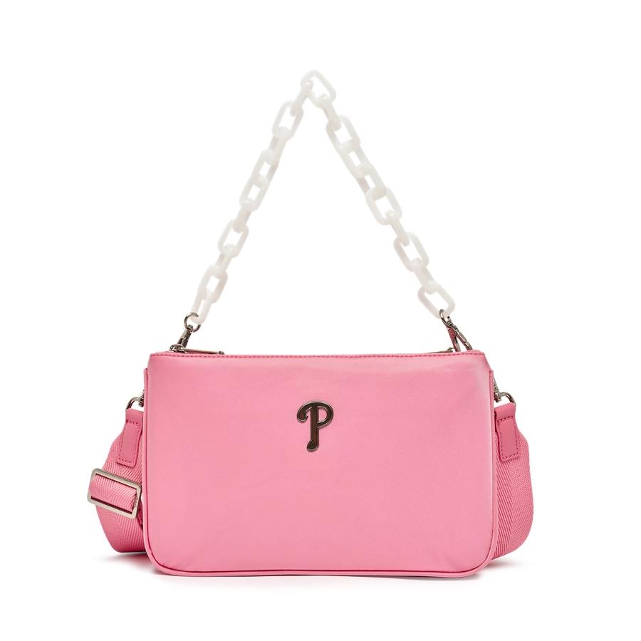 Túi MLB Chainstrap Nylon Crossbody Bag Philadelphia Phillies Hồng