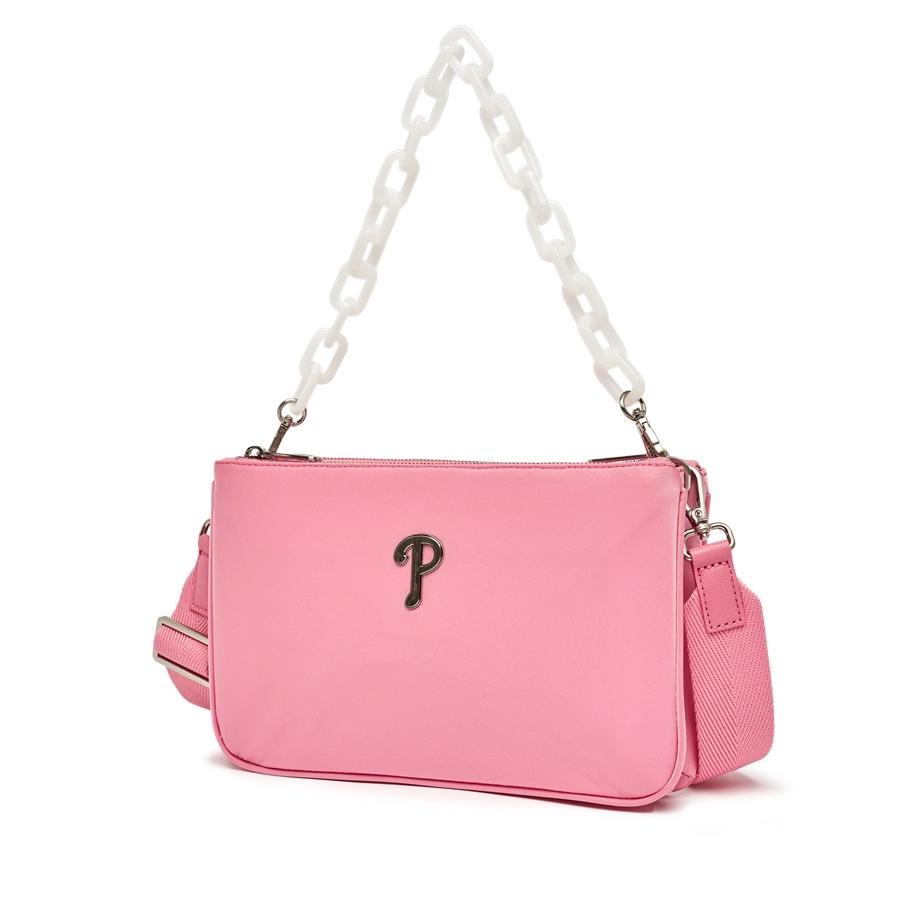 Túi MLB Chainstrap Nylon Crossbody Bag Philadelphia Phillies Hồng