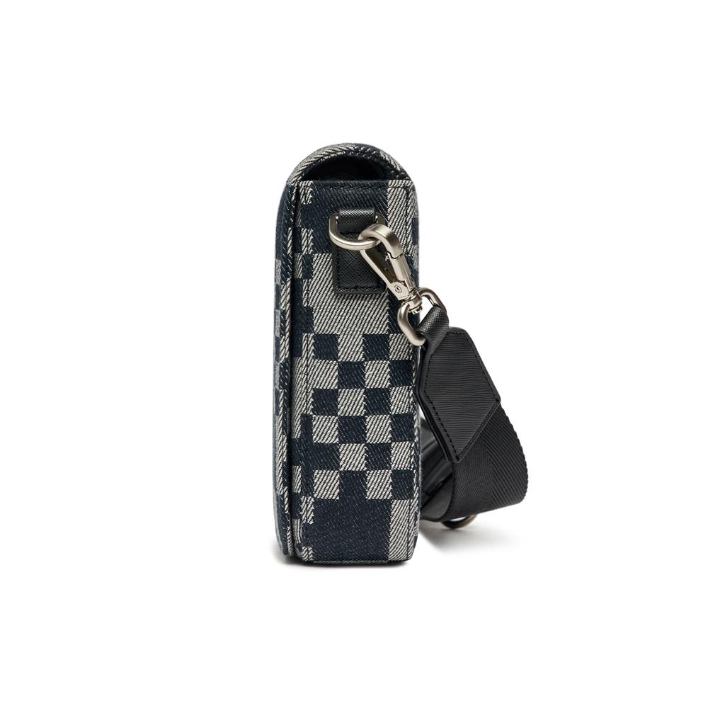 Túi MLB Checkerboard Jacquard Cross Bag Boston Red Sox Đen