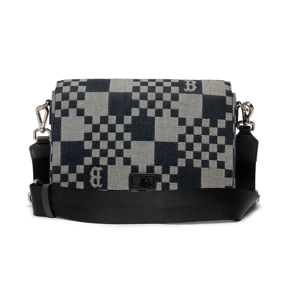 Túi MLB Checkerboard Jacquard Cross Bag Boston Red Sox Đen