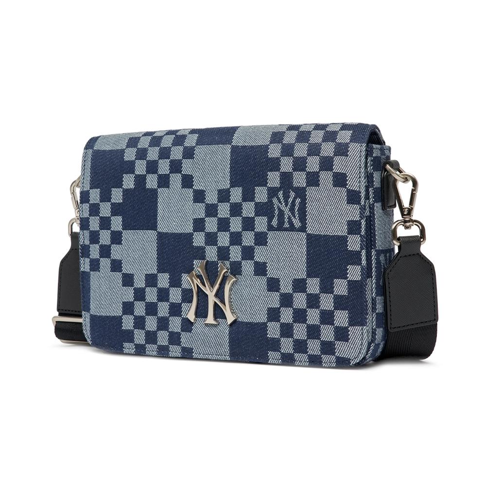 Túi MLB Checkerboard Jacquard Cross Bag New York Yankees Xanh