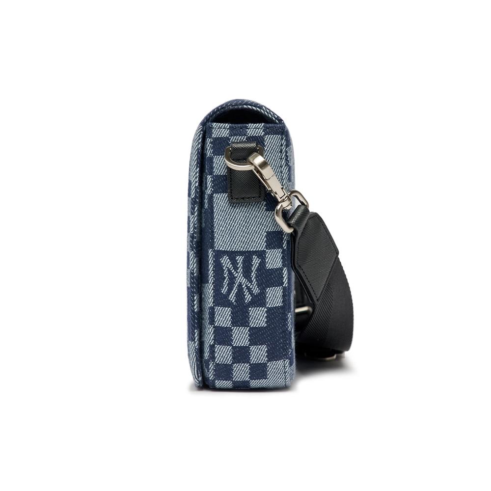 Túi MLB Checkerboard Jacquard Cross Bag New York Yankees Xanh