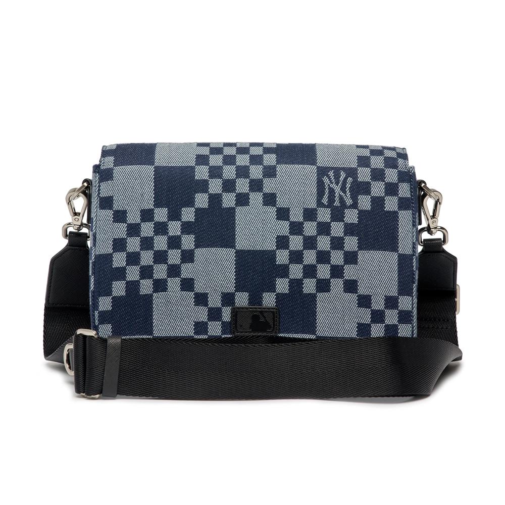 Túi MLB Checkerboard Jacquard Cross Bag New York Yankees Xanh