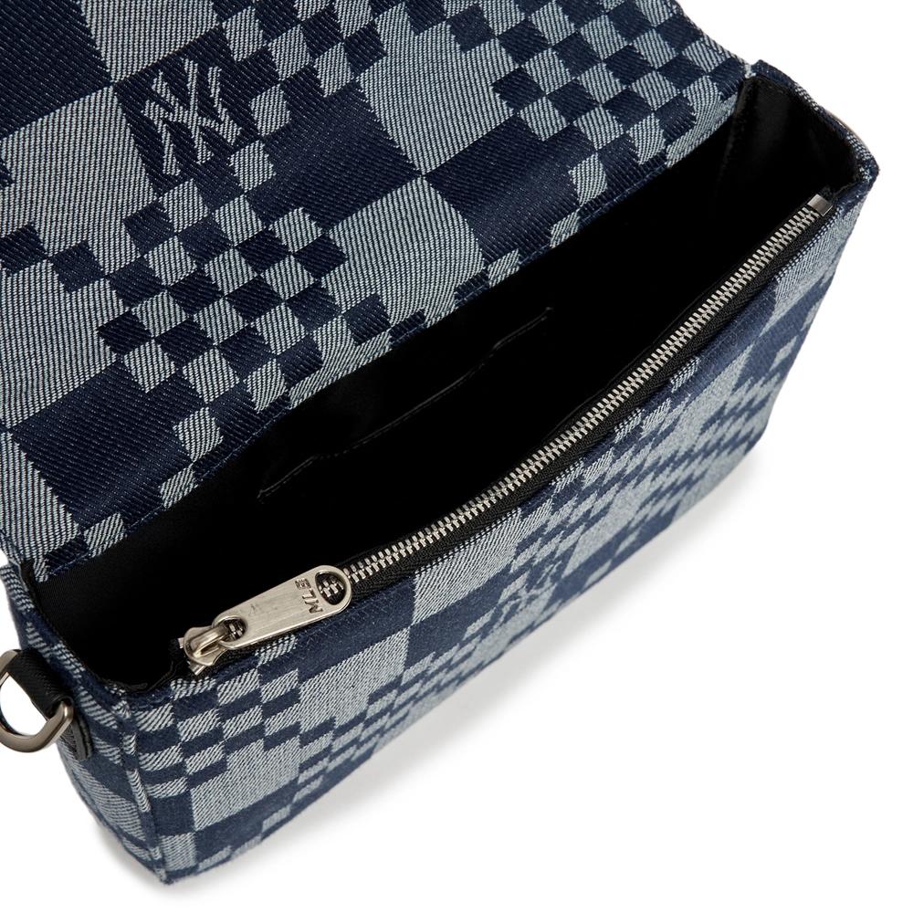 Túi MLB Checkerboard Jacquard Cross Bag New York Yankees Xanh