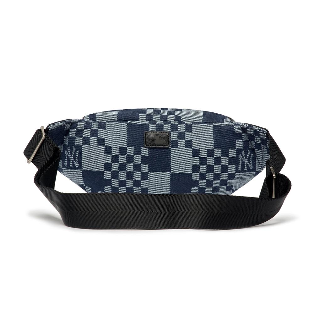 Túi MLB Checkerboard Jacquard Hip Sack New York Yankees D.Xanh 