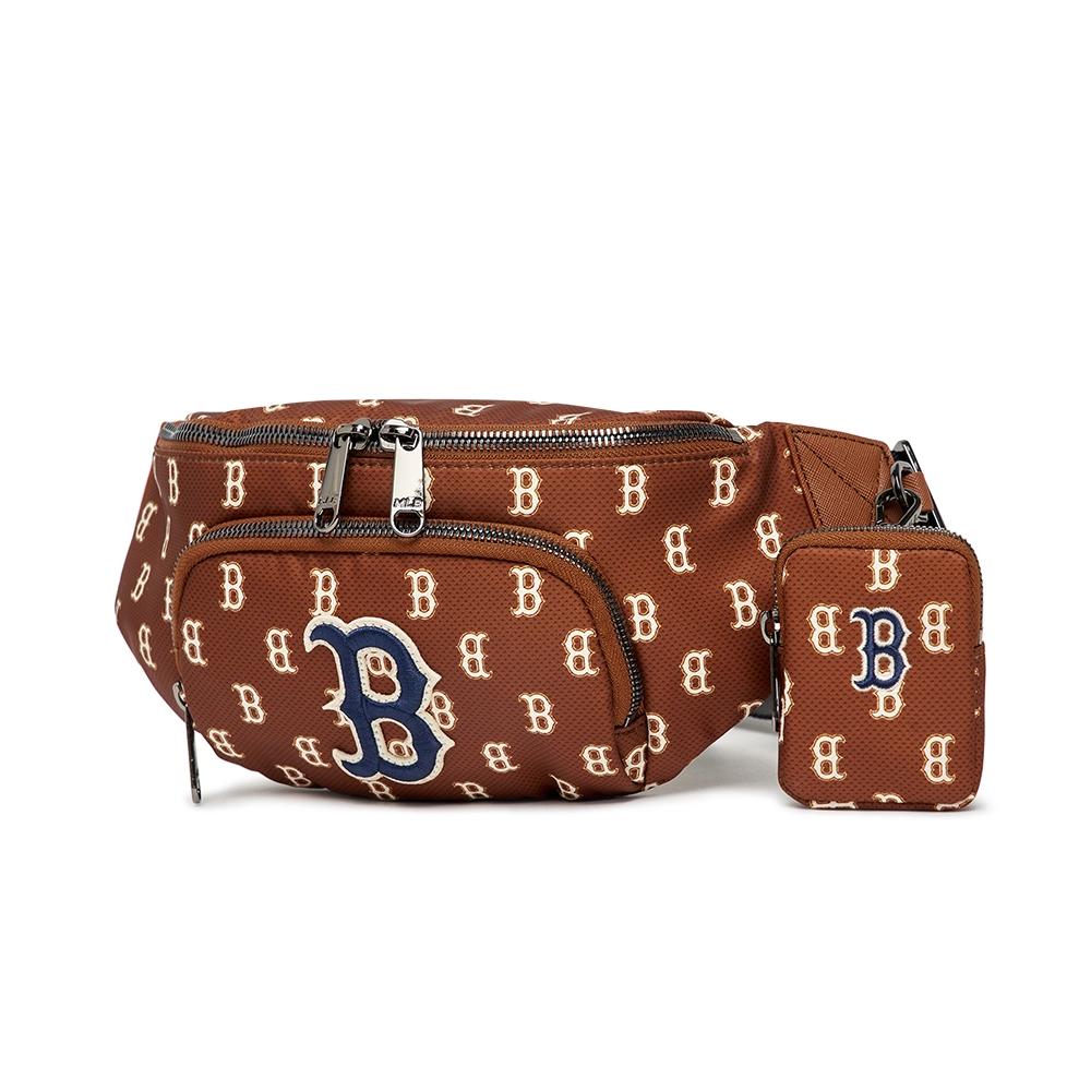 Túi MLB Classic Monogram Hip Sack Boston Red Sox Nâu