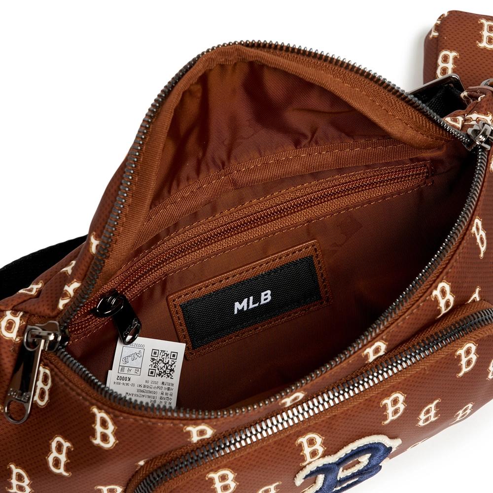 Túi MLB Classic Monogram Hip Sack Boston Red Sox Nâu