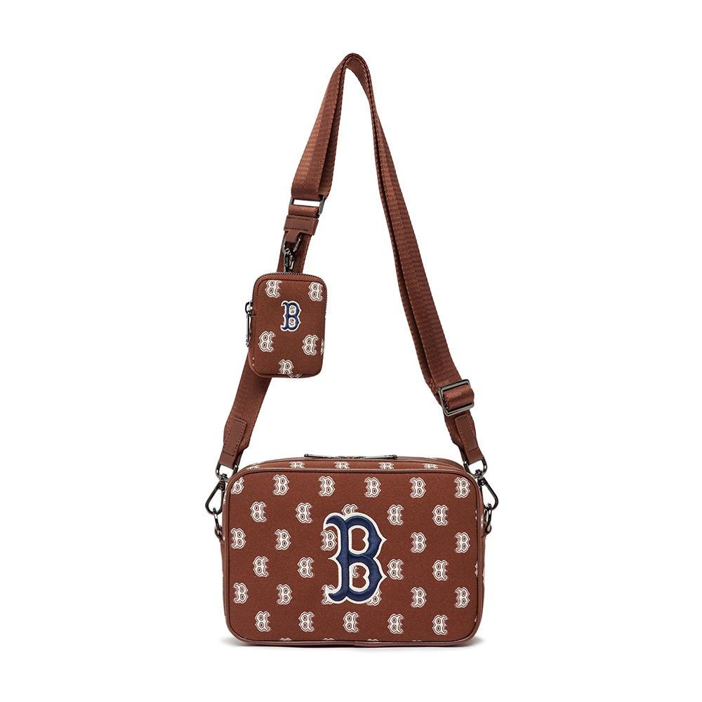 Túi MLB Classic Monogram Jacquard Cross Bag Boston Red Sox Nâu