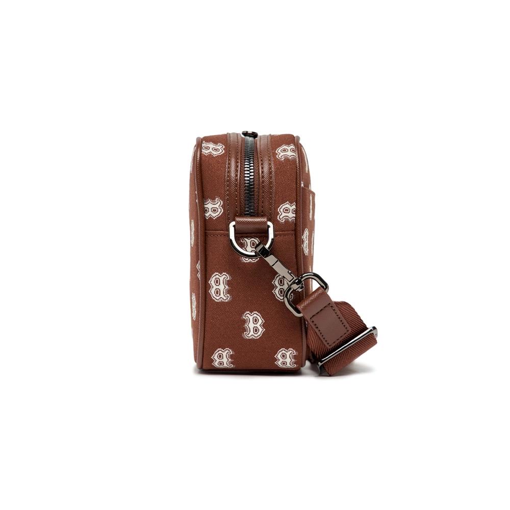 Túi MLB Classic Monogram Jacquard Cross Bag Boston Red Sox Nâu