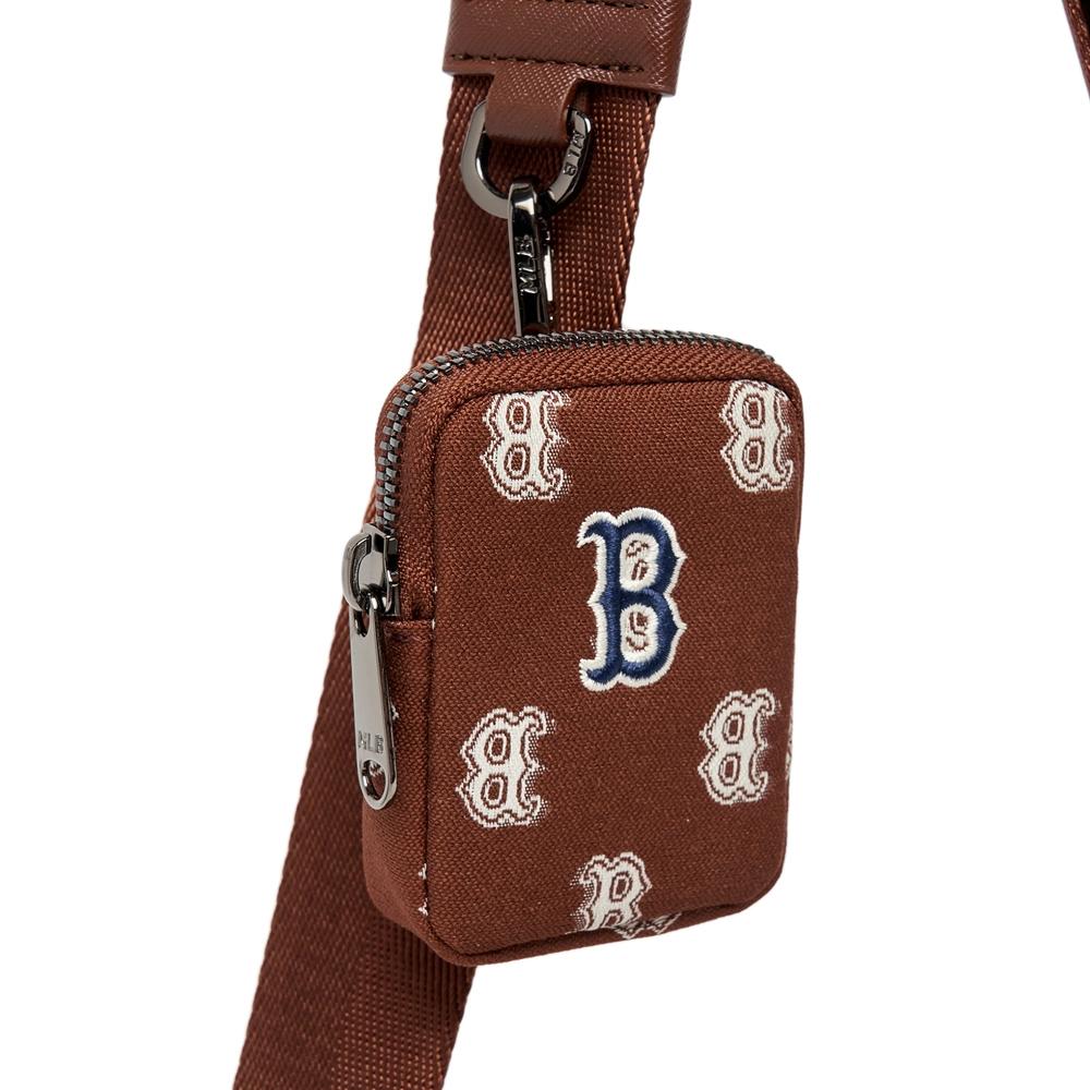 Túi MLB Classic Monogram Jacquard Cross Bag Boston Red Sox Nâu